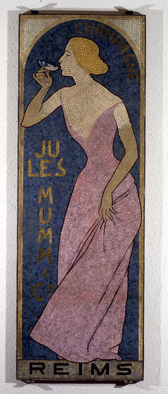 Mosaic for Champagne Mumm, 19. század vége alkotó: Unknown artist