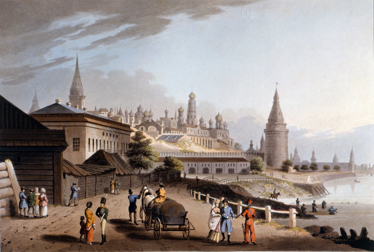 Moszkva, Kreml. 19. századi illusztráció. alkotó: Unknown artist