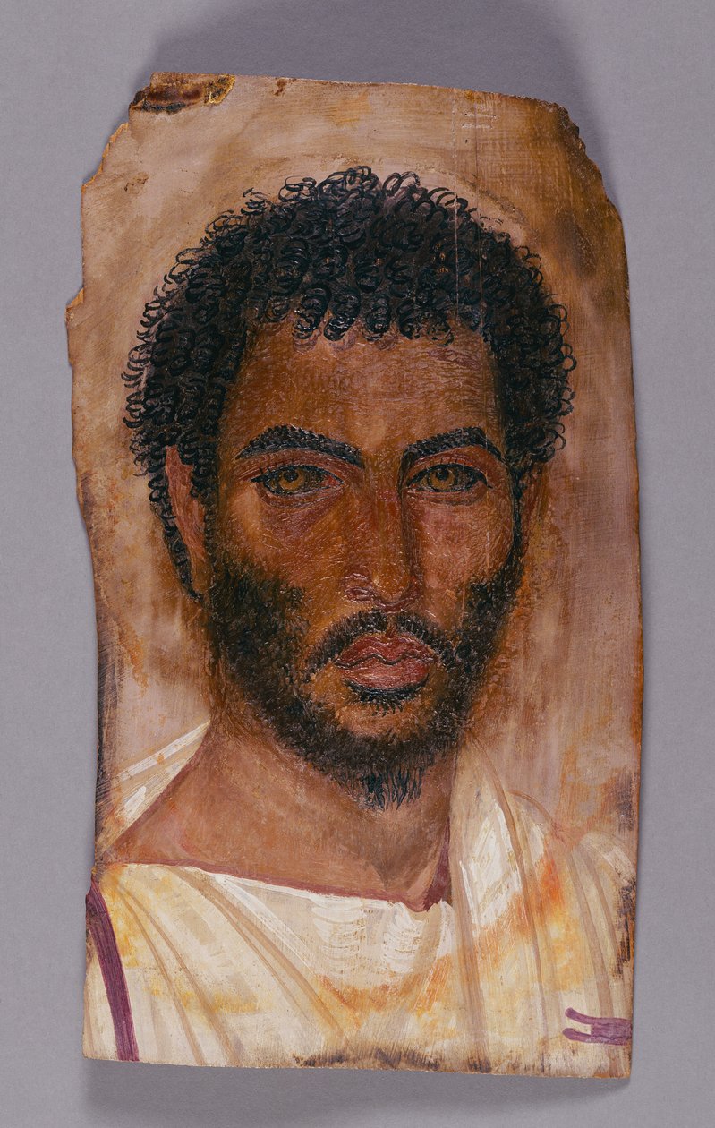 Egy szakállas férfi múmia portréja alkotó: Unknown artist