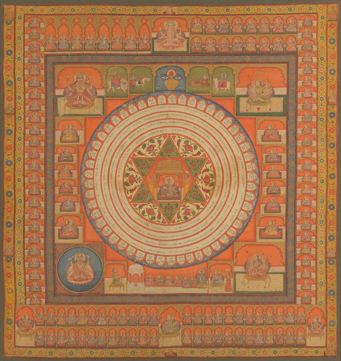 Misztikus diagram (Yantra) alkotó: Unknown artist