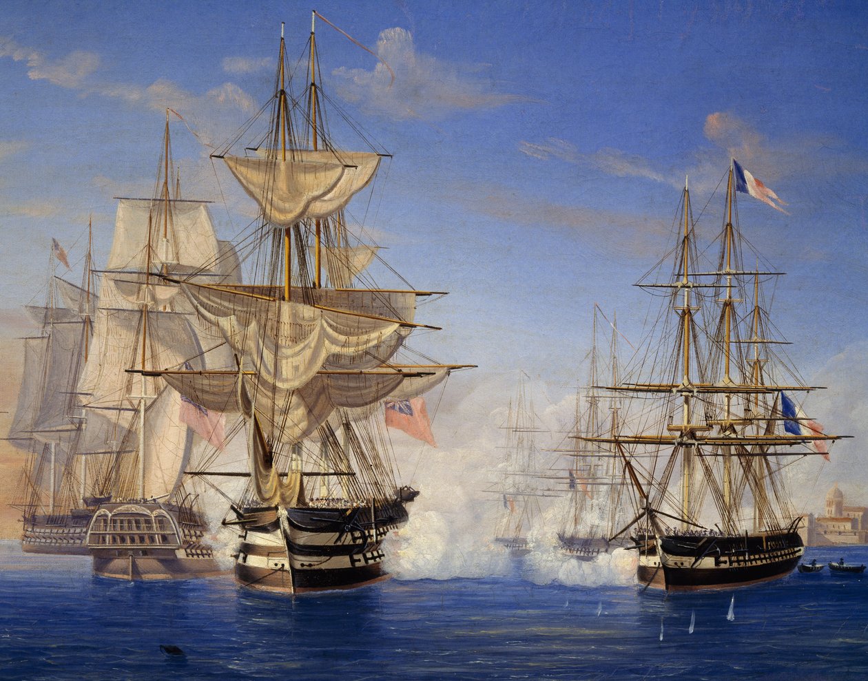 Tengeri csata a franciák és a britek között alkotó: Unknown artist