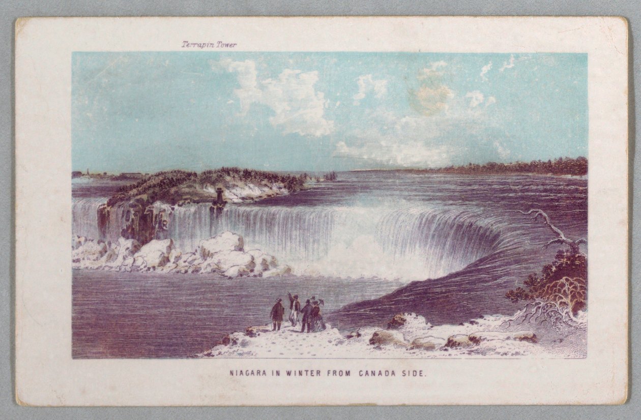 Niagara télen Kanadából Side from the Falls of Niagara: Being a Complete Guide alkotó: Unknown artist