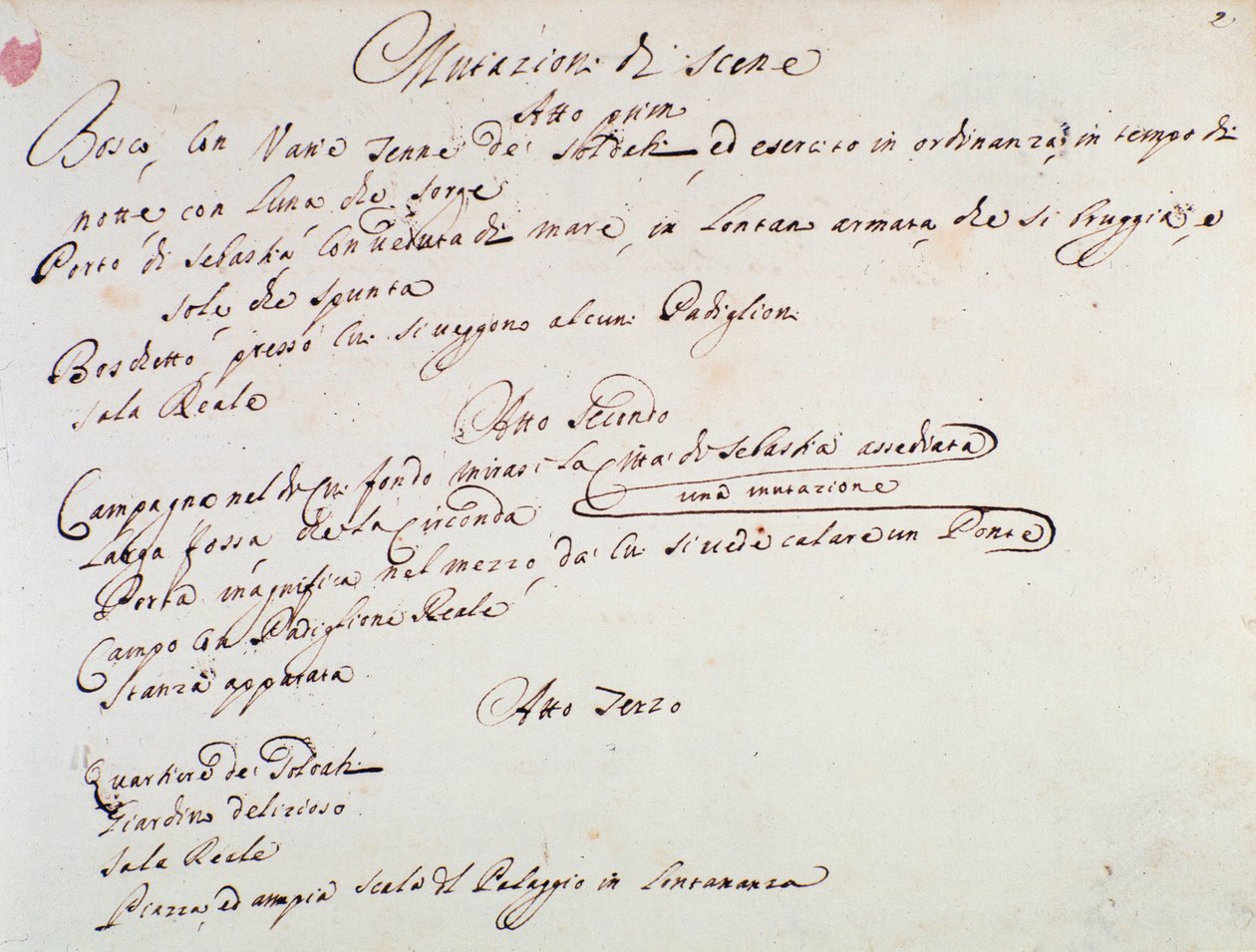 Jegyzetek Giuseppe Aldrovandini Mithridátus című operájának (1706) színpadra állításához alkotó: Unknown artist