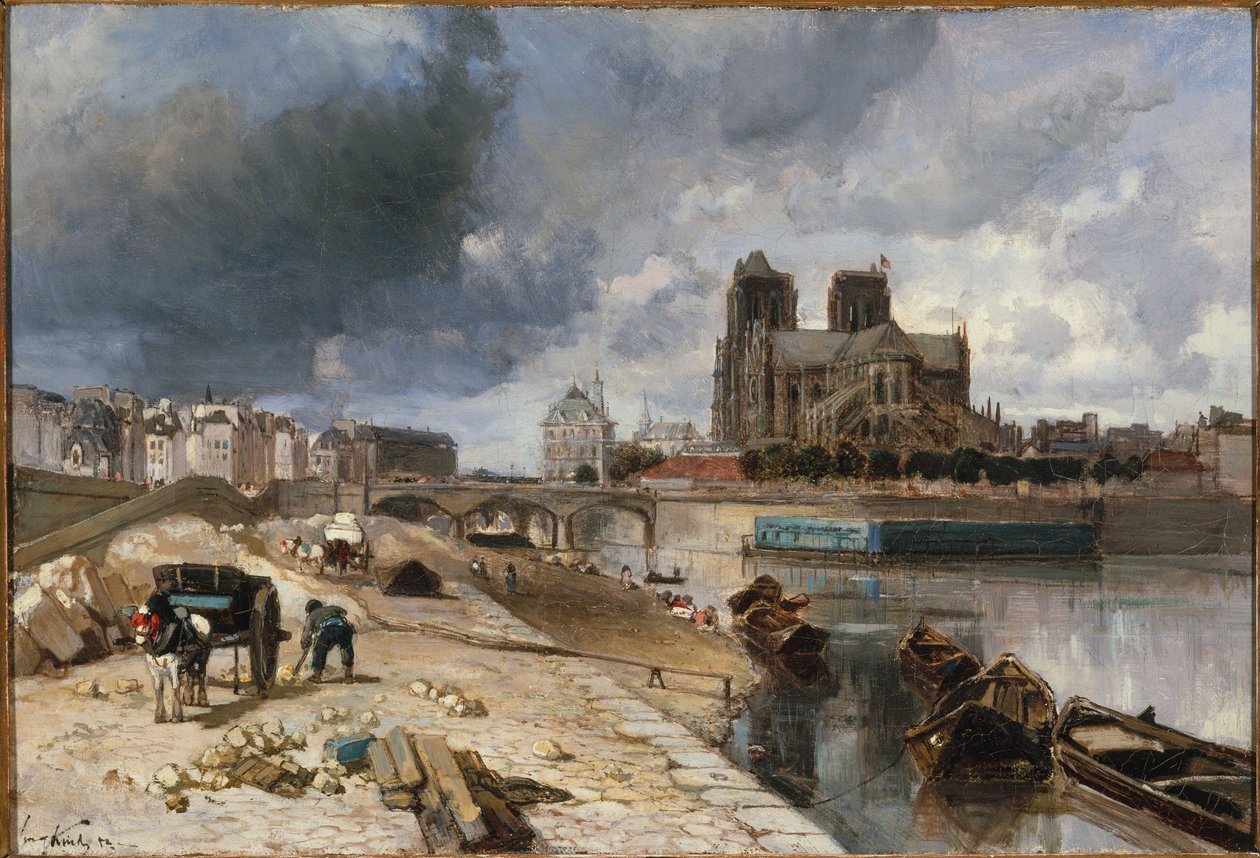 Notre-Dame a Quai de la Tournelle felől nézve alkotó: Unknown artist