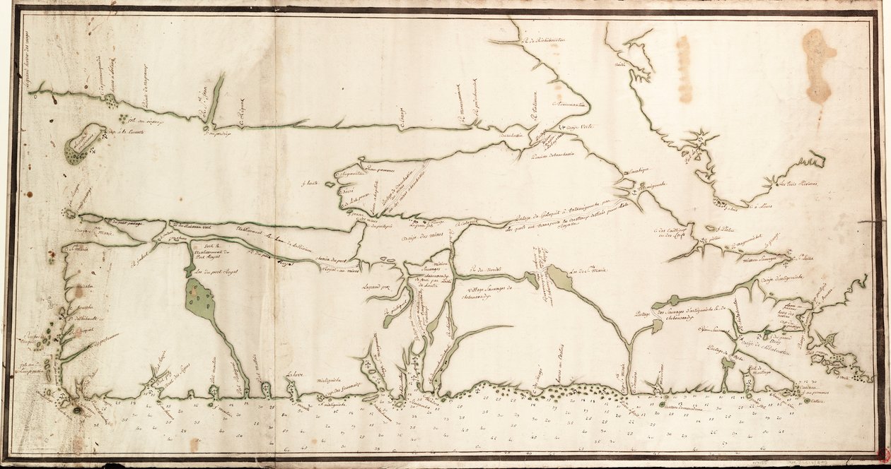 Új-Skócia, 1760 körül (papír) alkotó: Unknown artist