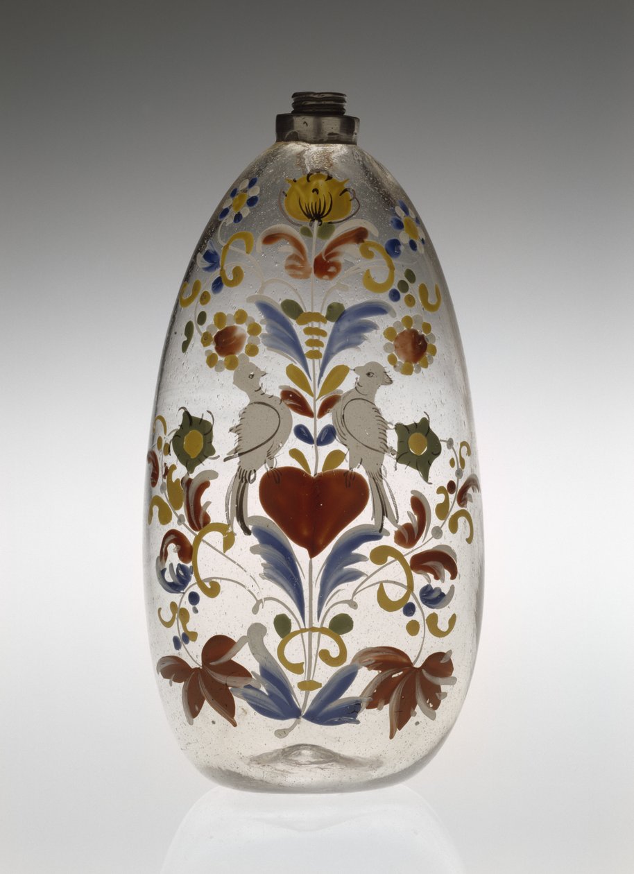 Ápolási vagy gyógyszeres üveg, c. 1750-1800 (üveg) alkotó: Unknown artist