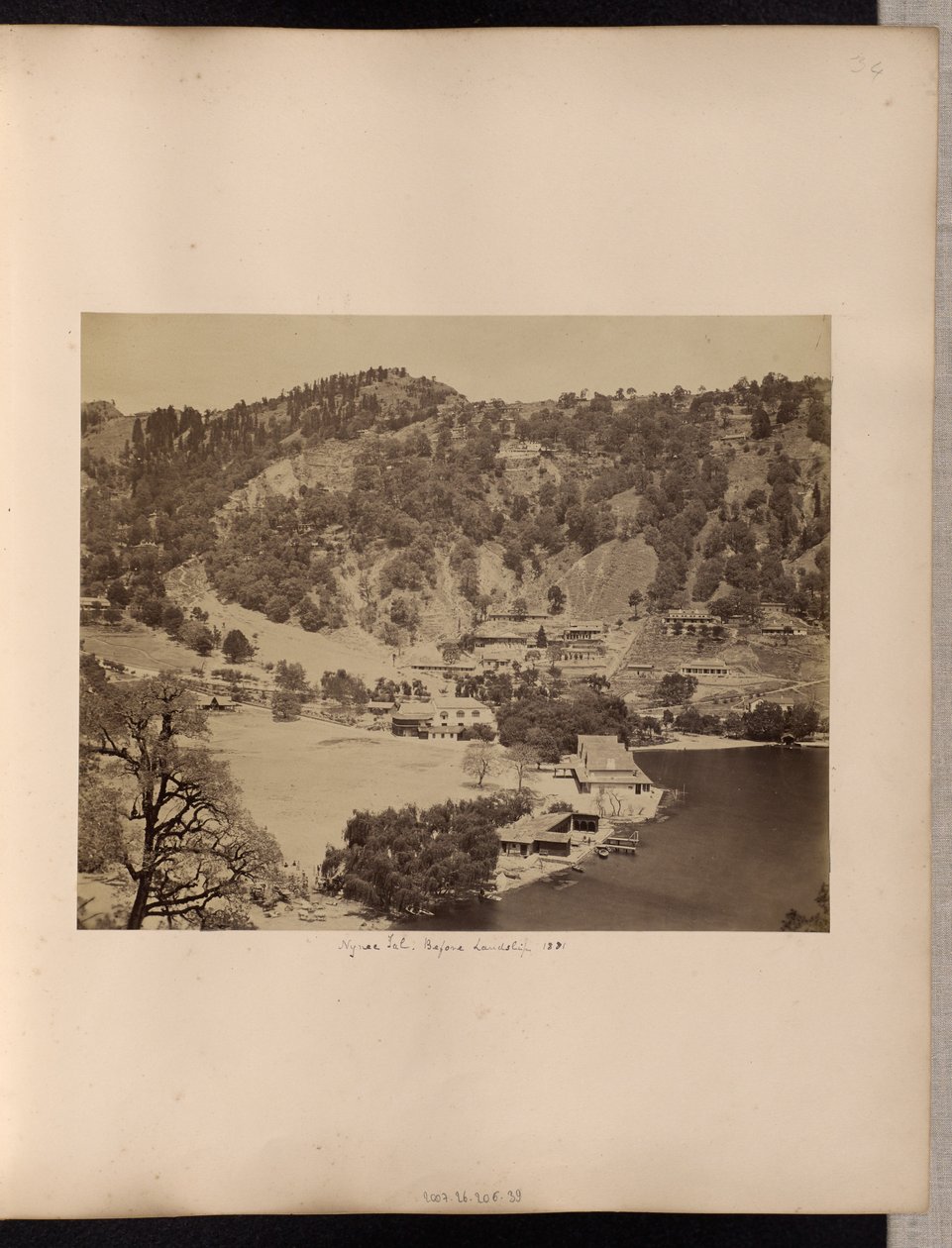 Nynee Tal, földcsuszamlás előtt, 1881 alkotó: Unknown artist