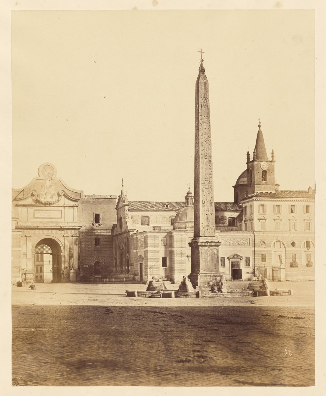 [Obeliszk a Piazza del Popolon]. alkotó: Unknown artist