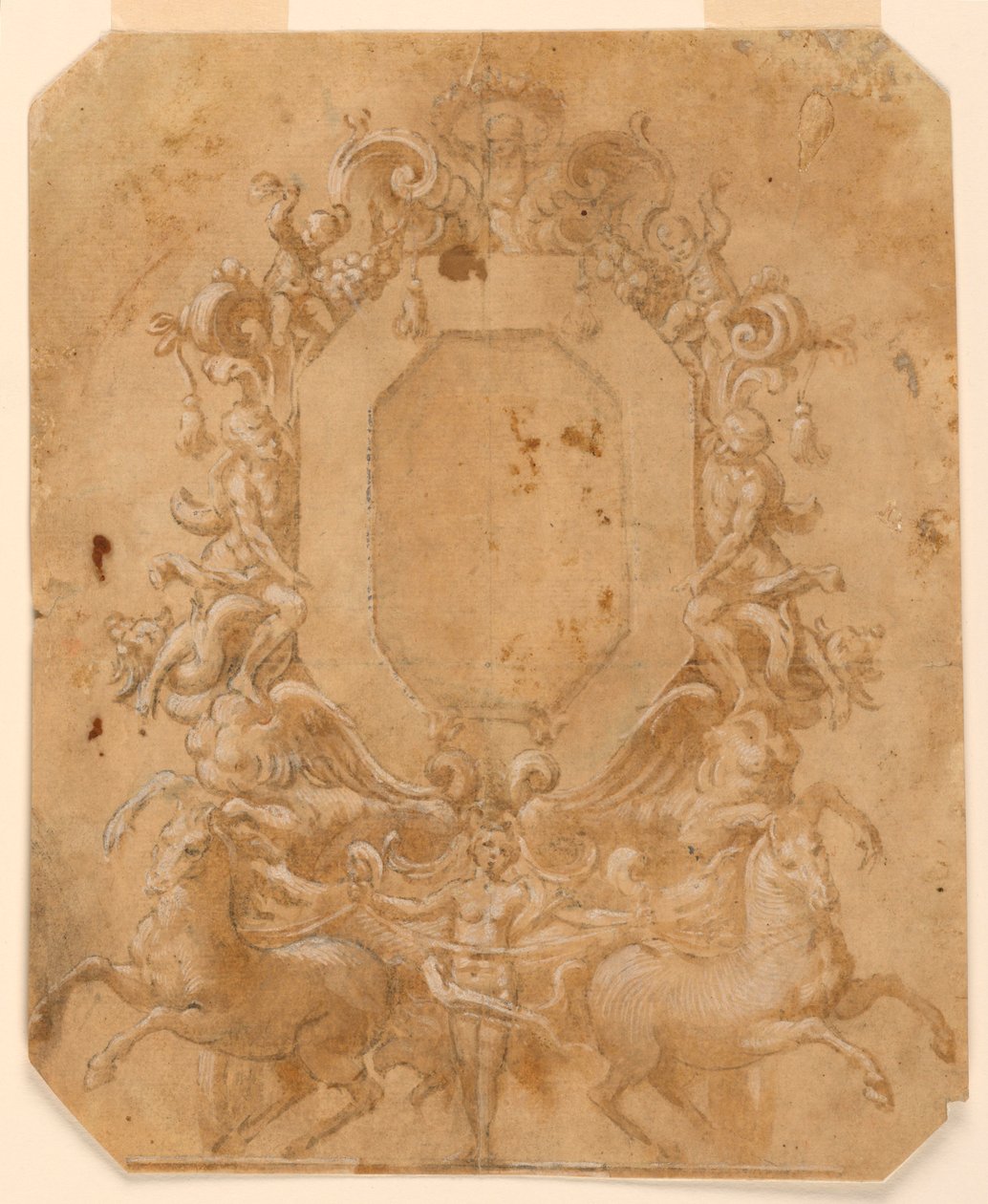 Nyolcszögű panel dekoráció alkotó: Unknown artist