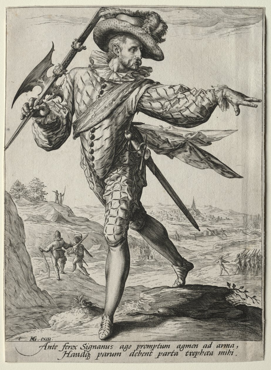 II. Rudolf császár testőrségének tisztjei és katonái: őrmester alkotó: Unknown artist