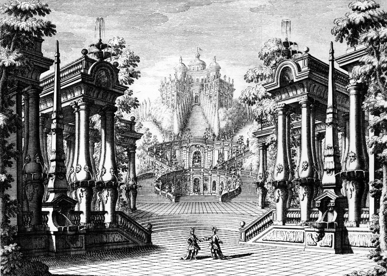 Opera: "" La Clemenza di Tito "", Antonio Mazzoni, Mozart zenéje, Lisszabon 1755, Bibl. az operából. alkotó: Unknown artist
