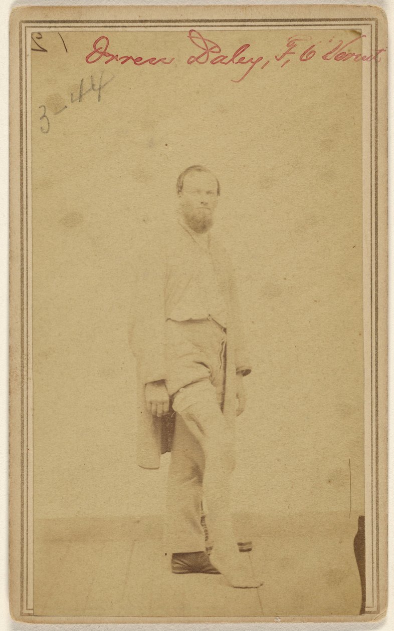 Orren Daley, F, 6 Vermont [polgárháborús áldozat] alkotó: Unknown artist