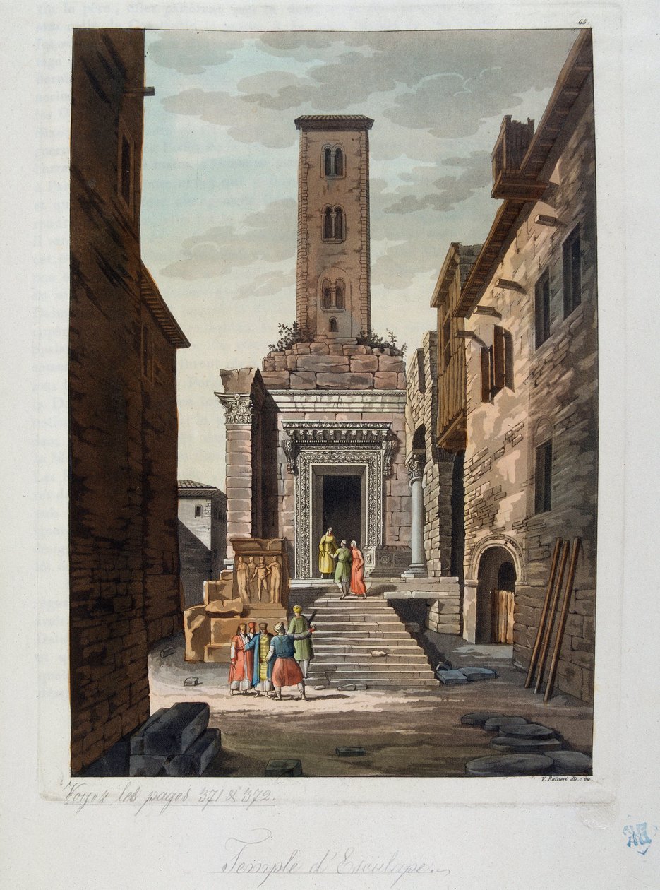 Oszmán Birodalom: Aesculapius temploma – Jules Ferrario, ed Milan „” Az ősi és modern jelmezben” alkotó: Unknown artist