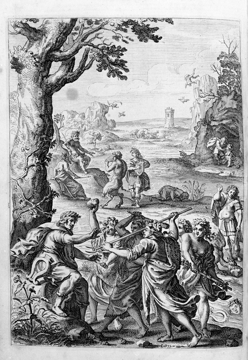 Ovidius (Ovidius) - illusztráció a 15. könyvhöz - (P. Ovidius: Az éjszaka metamorfózisai alkotó: Unknown artist