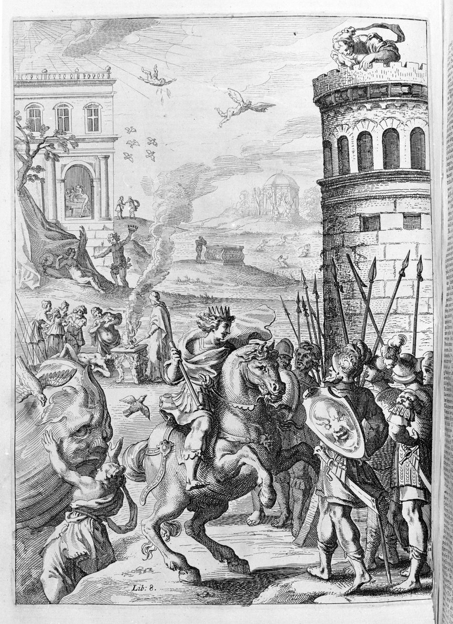 Ovidius (Ovidius) - illusztráció a 15. könyvhöz - (P. Ovidius: Az éjszaka metamorfózisai alkotó: Unknown artist
