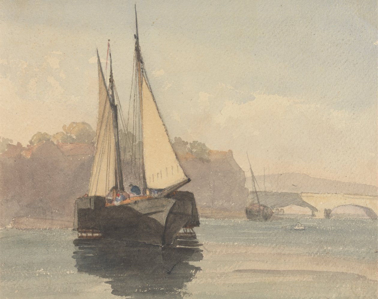Lapátos gőzhajó Weymouth közelében alkotó: Unknown artist