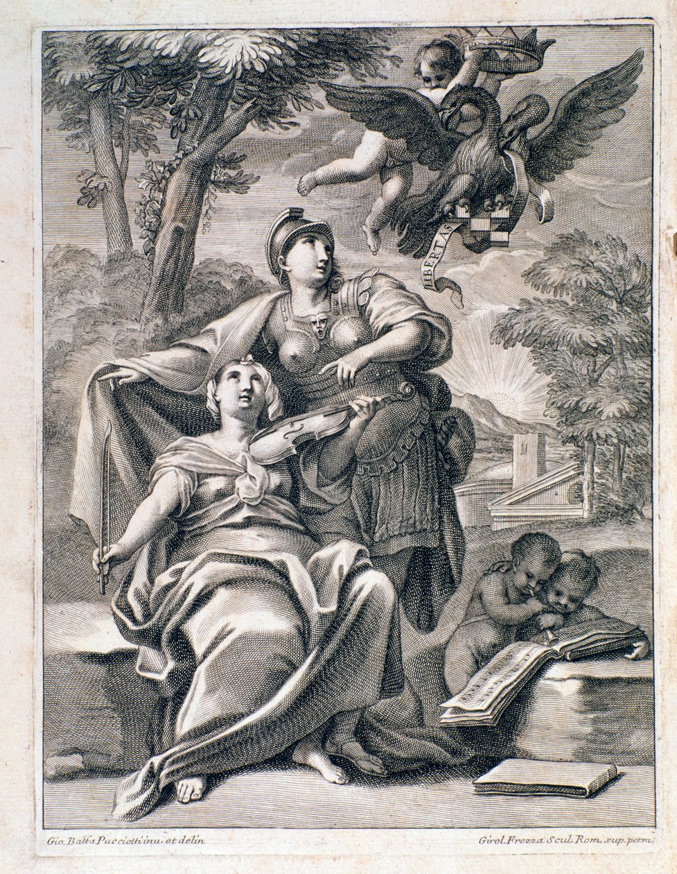 Pietro Locatelli (1695-1764) "" Opus 1 "" (12 nagy koncert) kottájának előlapjának oldala - Kotta Locatelli 12 bruttó versenyművéhez, 1721 Bologna, polgári zenei múzeum alkotó: Unknown artist