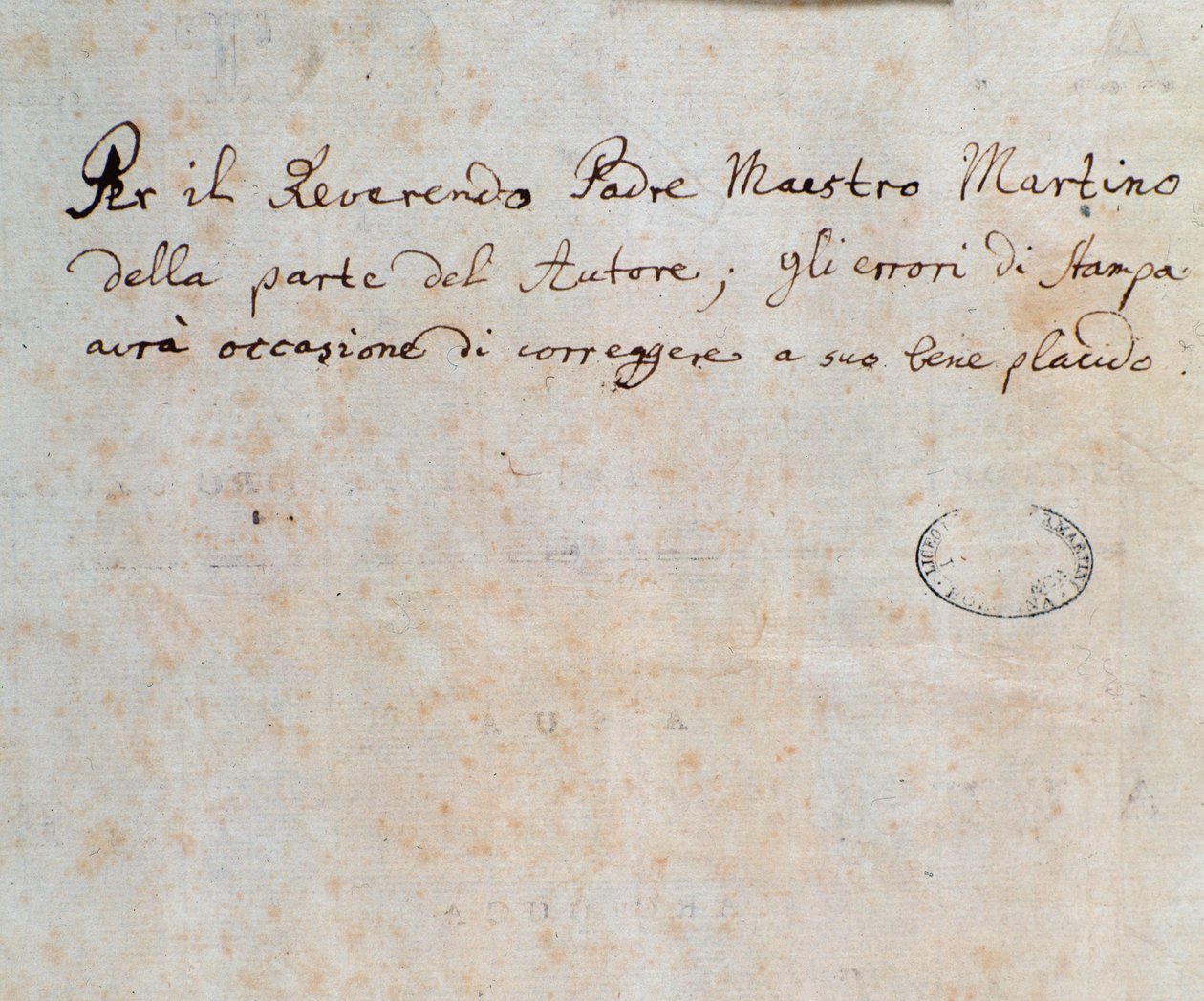 Oldal dedikációval, Alceste partitúrájából, C. W. Gluck operája alkotó: Unknown artist