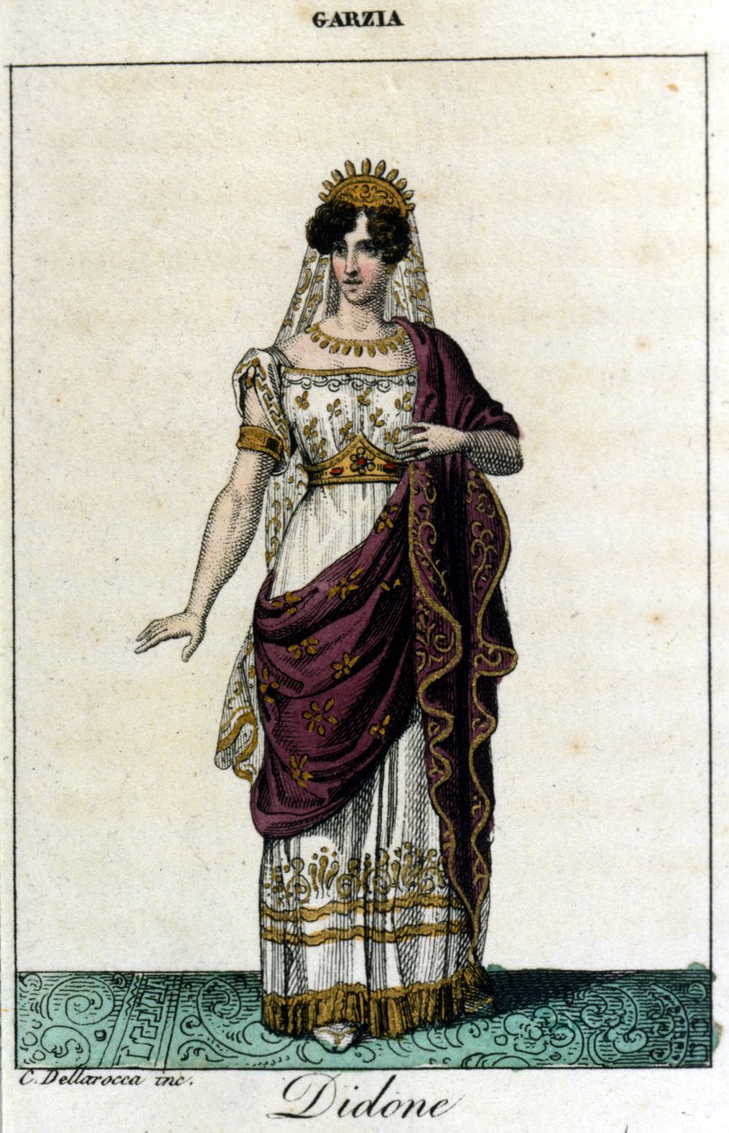 Pauline Viardot - Garcìa (1821-1910), francia énekesnő Didon szerepében. Saverio Mercadante "" Elhagyott Dido "" című operája alkotó: Unknown artist