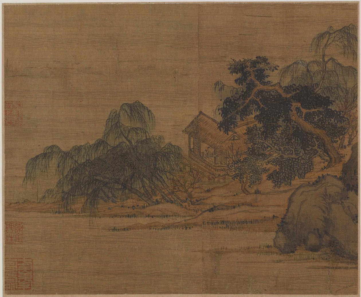 Pavilon egy erdős hegyfokon alkotó: Unknown artist