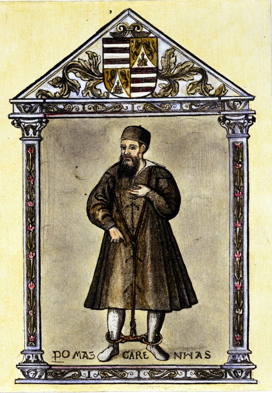 Pedro Mascarenhas (portugál navigátor) megláncolva. alkotó: Unknown artist