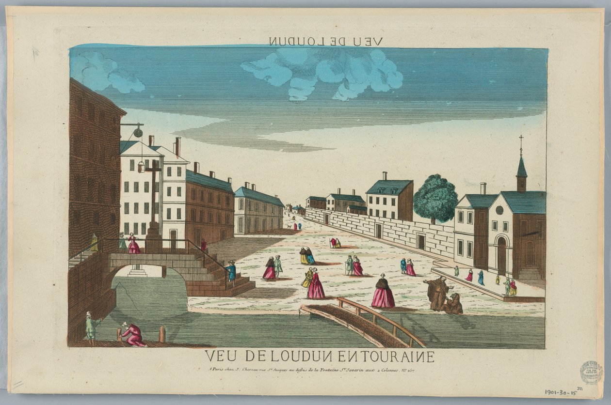 Peep-show, Veu de Londun Touraine-ban alkotó: Unknown artist
