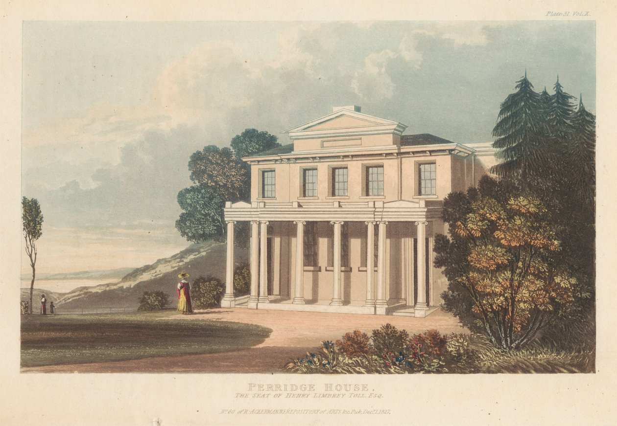 Perridge House: Henry Limbrey Toll székhelye, Esq. alkotó: Unknown artist