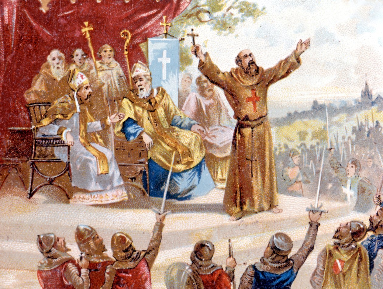 Remete Péter a keresztes hadjáratot hirdeti (1095-1099) alkotó: Unknown artist
