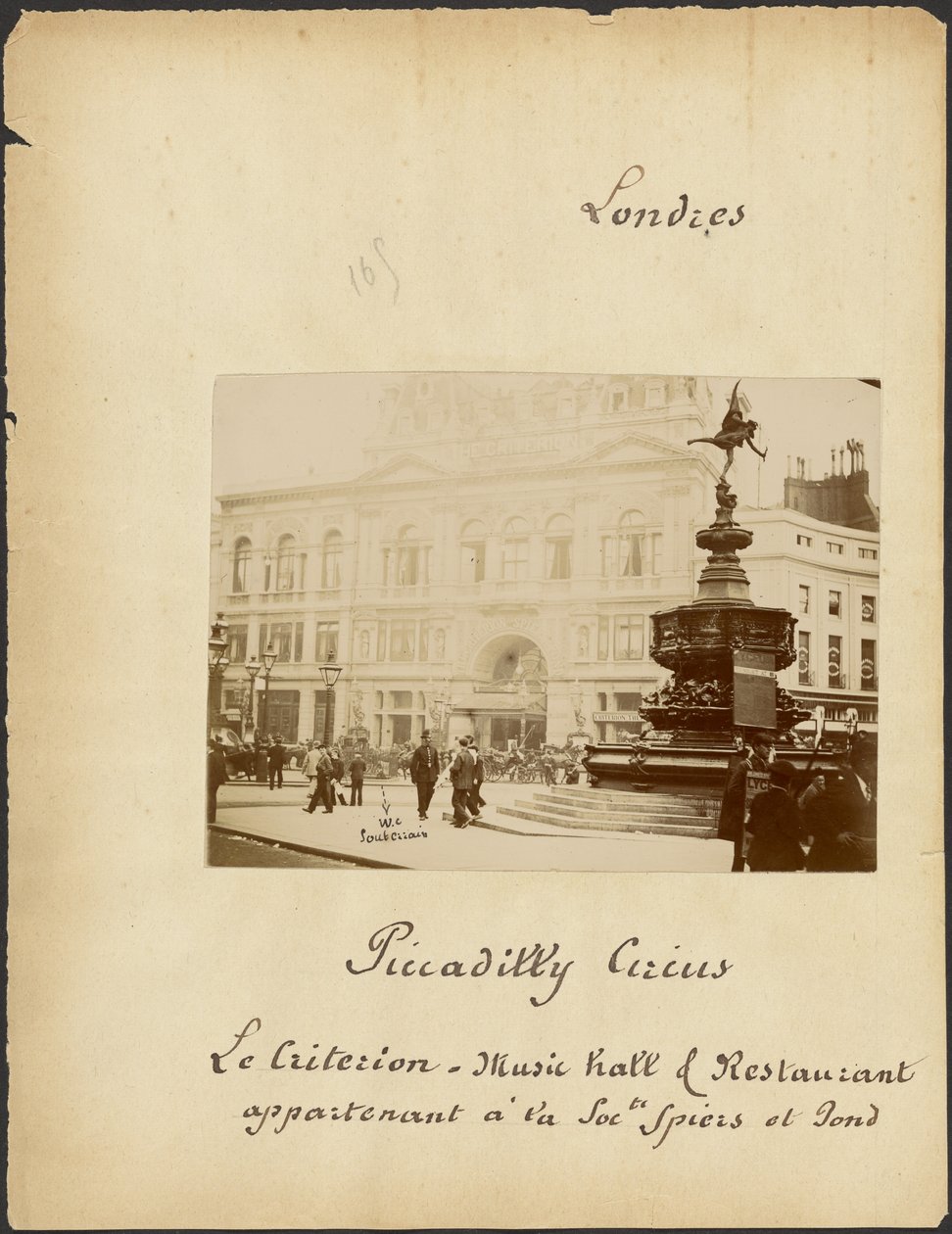 [Piccadilly Circus és Criterion Színház] alkotó: Unknown artist