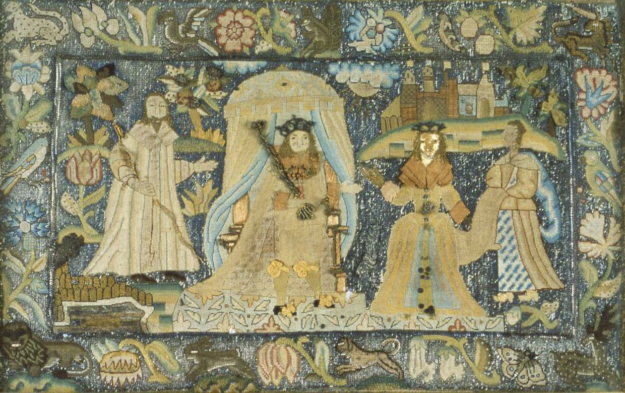 Sába királynőjét Salamon király előtt ábrázoló kép alkotó: Unknown artist