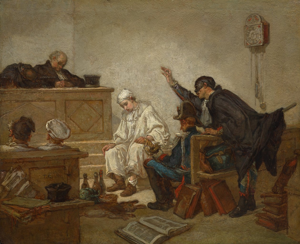 Pierrot a Büntetőbíróságon alkotó: Unknown artist