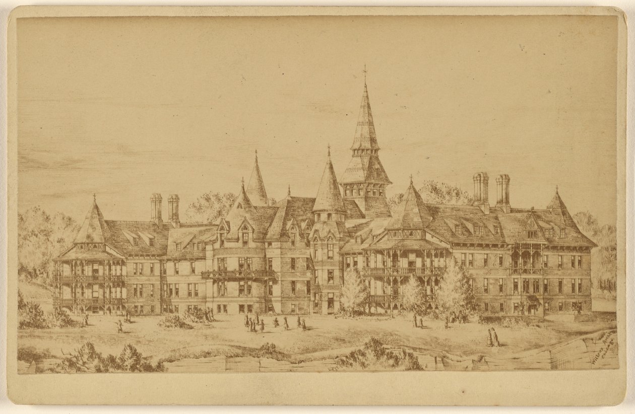 Helyszín New St. Marys Hall Faribault Minnesota alkotó: Unknown artist