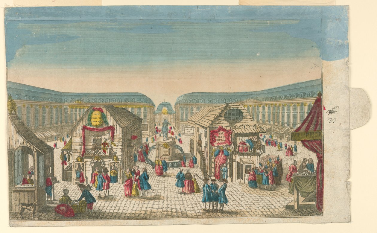 Place Vendôme a párizsi Saint-Ovide vásáron alkotó: Unknown artist