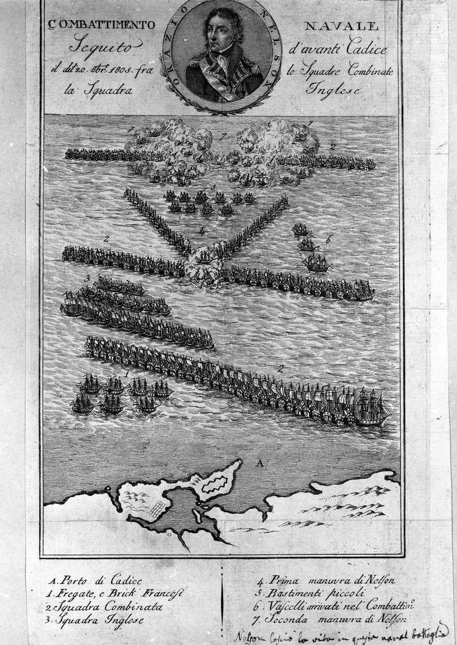 A trafalgari csata terve (Spanyolország). október 21 alkotó: Unknown artist