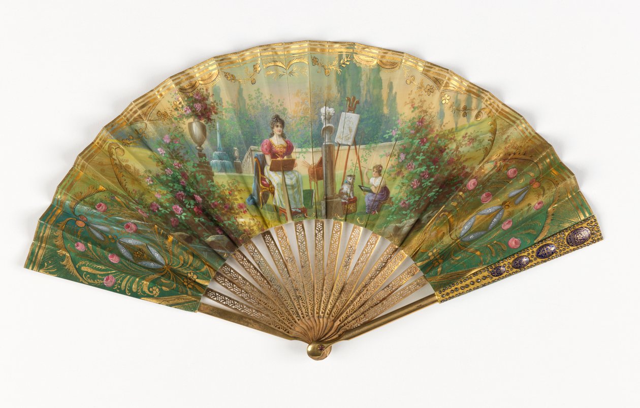 Redőzött ventilátor és tok alkotó: Unknown artist