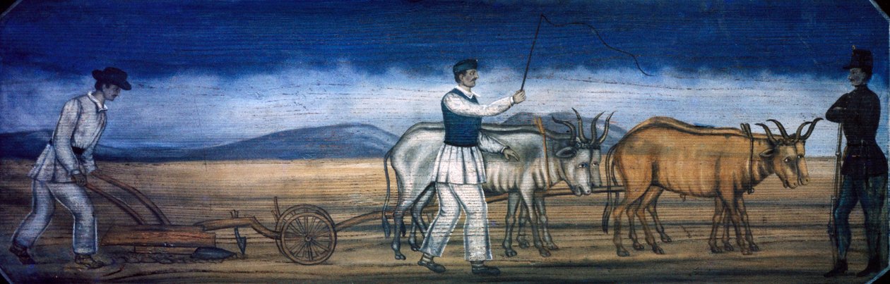 Szántás, ismeretlen művésztől alkotó: Unknown artist