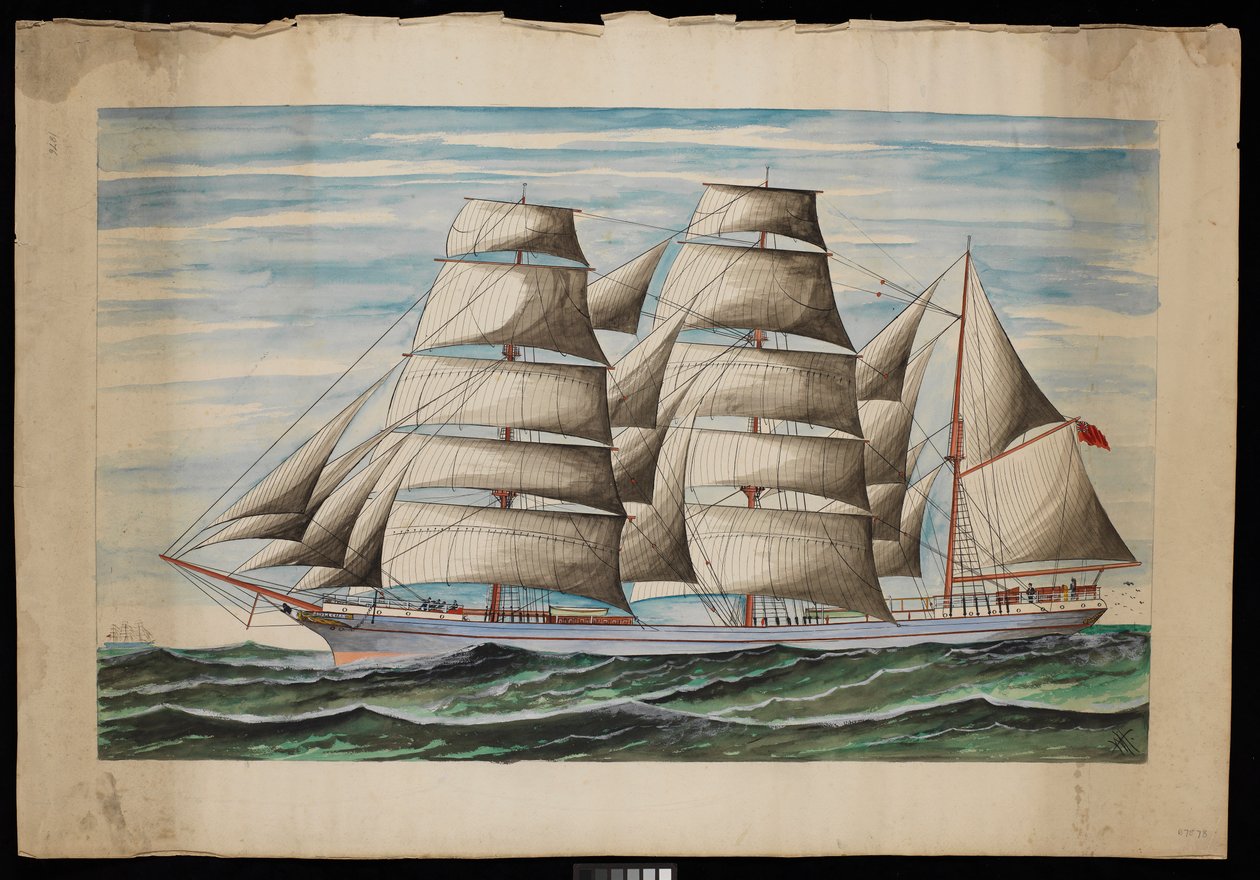 Polinéziai 1876 (gouache és akvarell) alkotó: Unknown artist