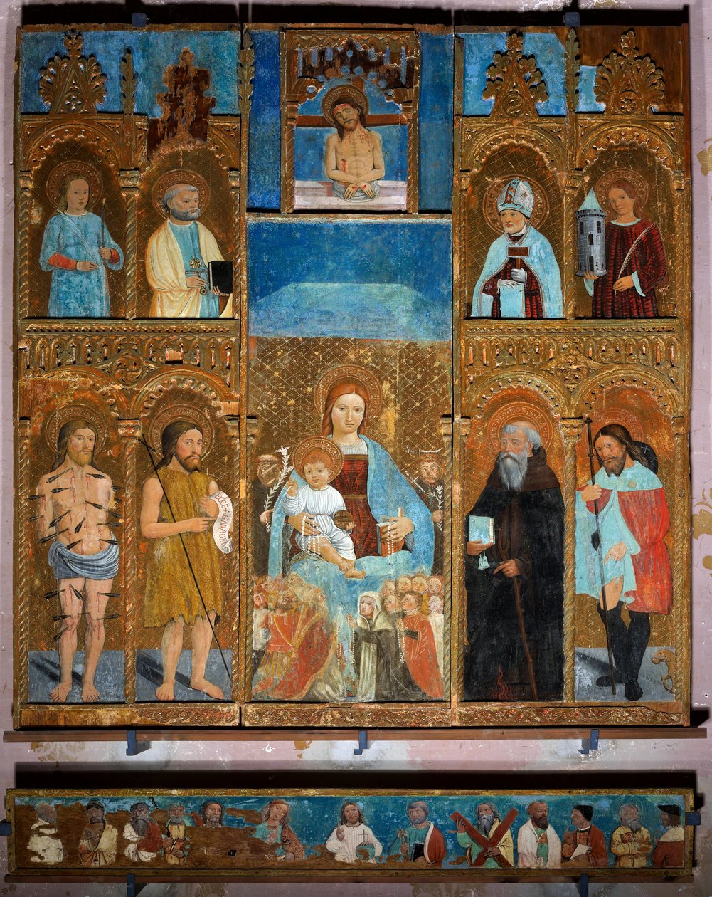A Szűzanya poliptichonja alkotó: Unknown artist