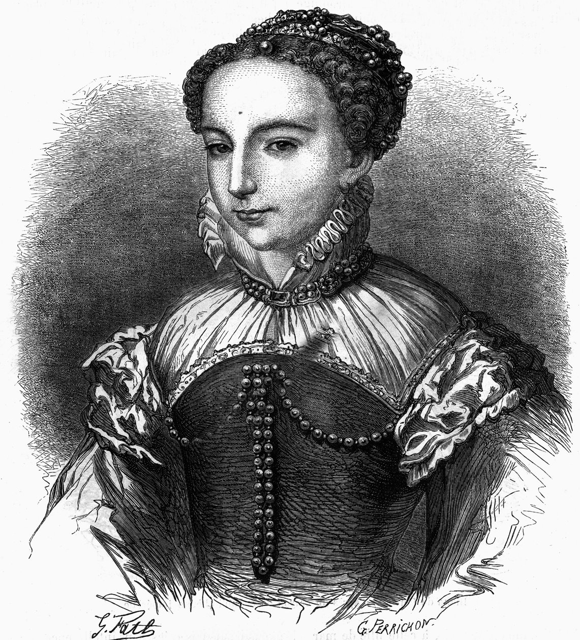 Portré Medici Katalin, Franciaország királynője alkotó: Unknown artist