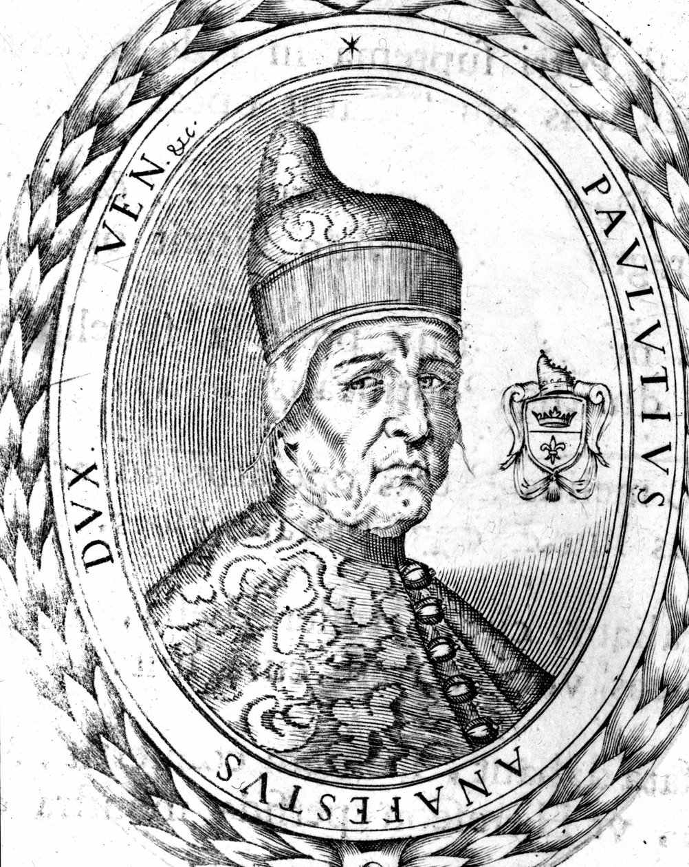 Portré Paoluccio Anafesto (697-717). Az első velencei dózse. alkotó: Unknown artist