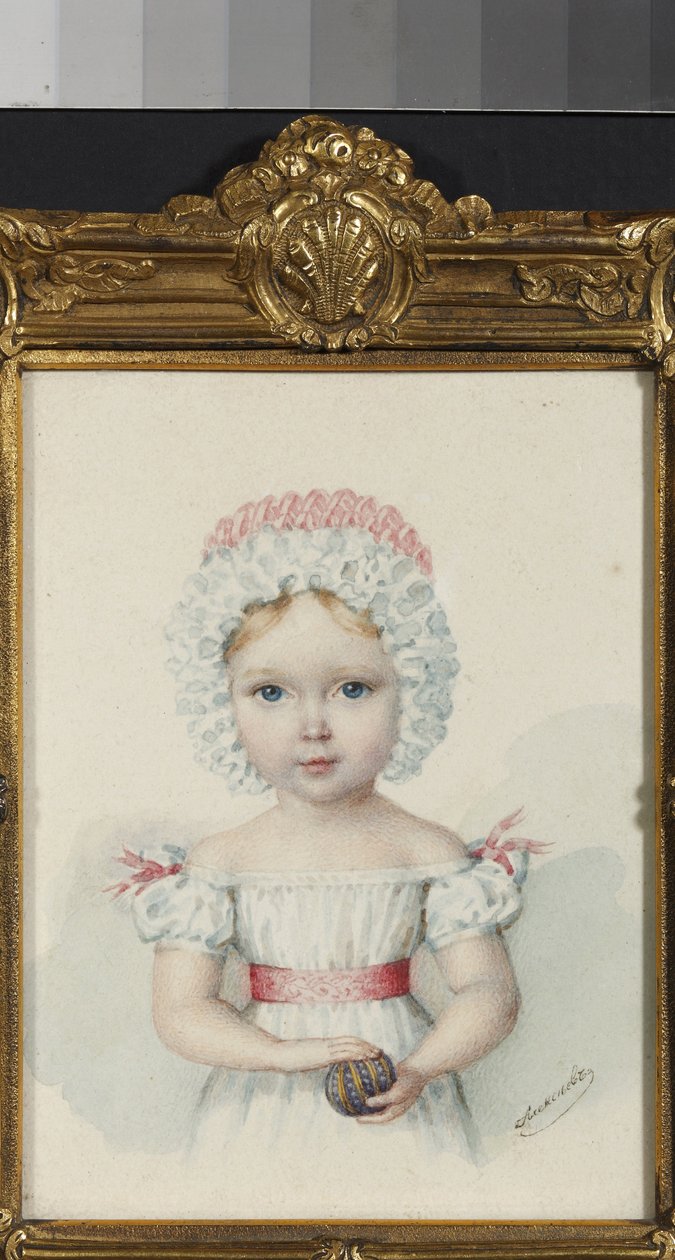 ""Maria Nikolaevna nagyhercegnő (1819-1876) I. Miklós orosz cár lányának portréja" (Maria Nikolaevna orosz nagyhercegnő (1819-1876)) Akvarell az 1820-as évek magángyűjteményéből alkotó: Unknown artist