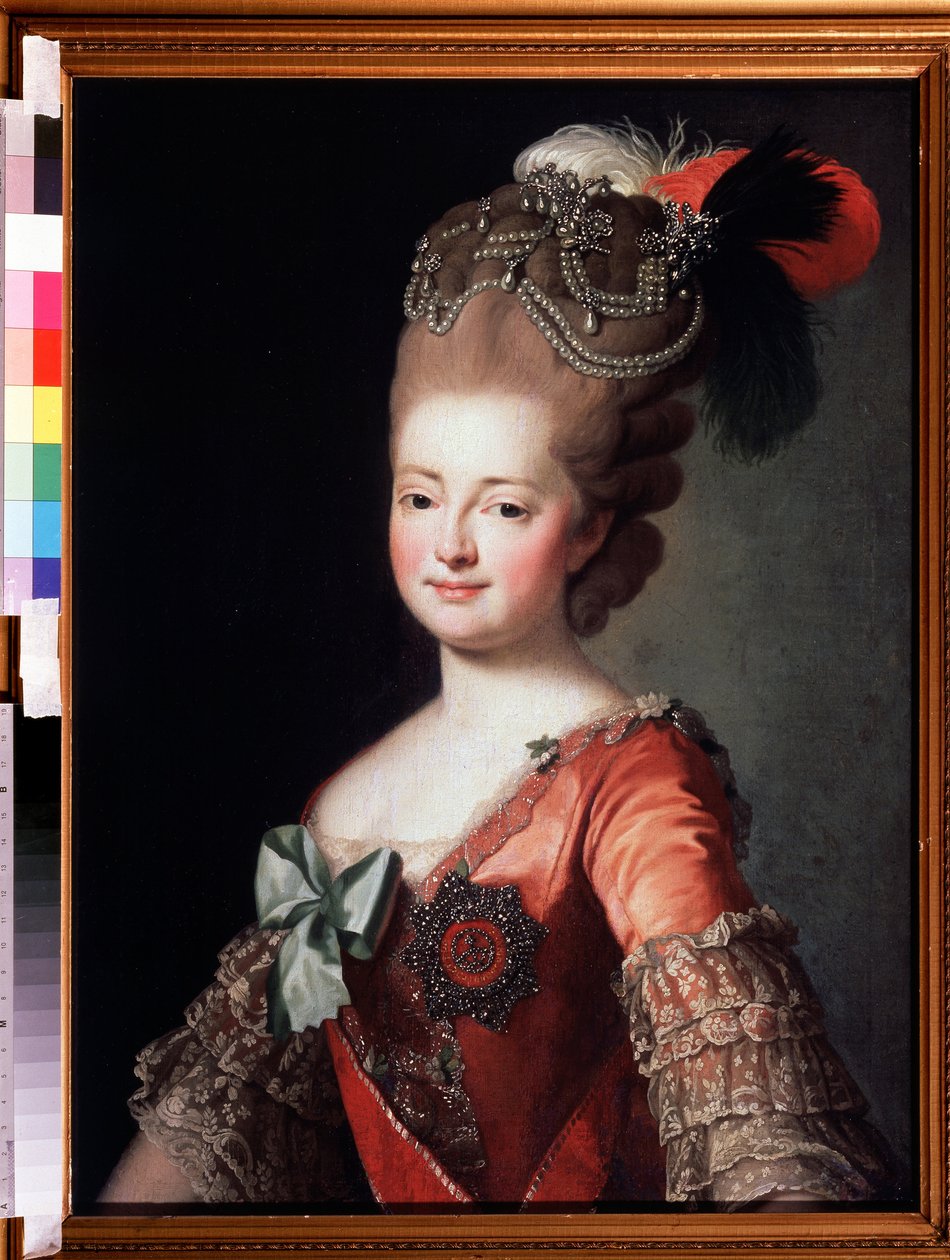 Maria Feodorovna császárné (Württembergi Szofi Dorothea) (1729-1828) portréja (Maria Feodoravna császárné, Württembergi Sophie Dorothea portréja). Névtelen festmény. Olaj, vászon, 84,7 x 62,7 cm alkotó: Unknown artist