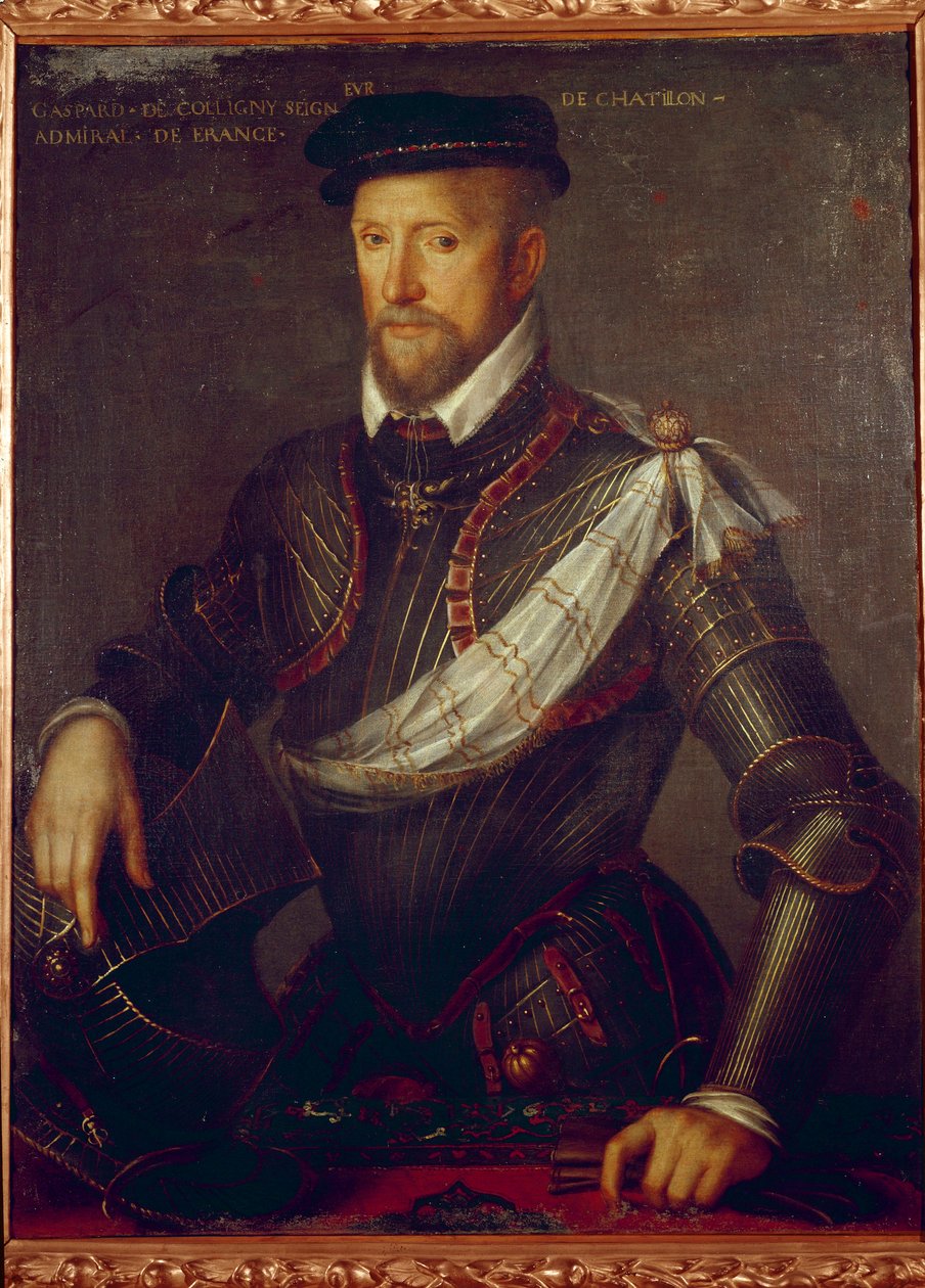 Gaspard de Coligny tengernagy portréja (1519-1572) Névtelen festmény. 16. századi Párizs, Protestantizmus Múzeuma alkotó: Unknown artist