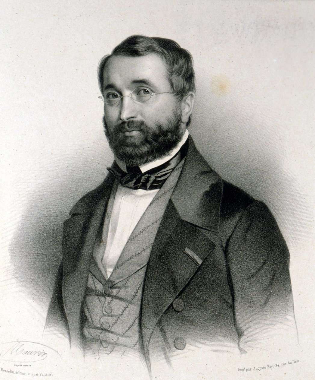 Adolphe Adam (1803-1856) francia zeneszerző portréja. alkotó: Unknown artist