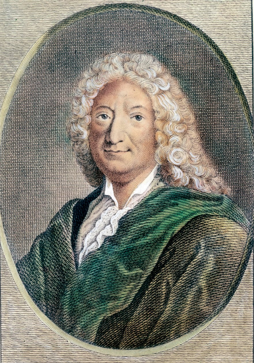 Alain Rene Lesage (Alain-Rene Le Sage) (1668-1747) francia író portréja. 18. századi metszet. Magángyűjtemény alkotó: Unknown artist