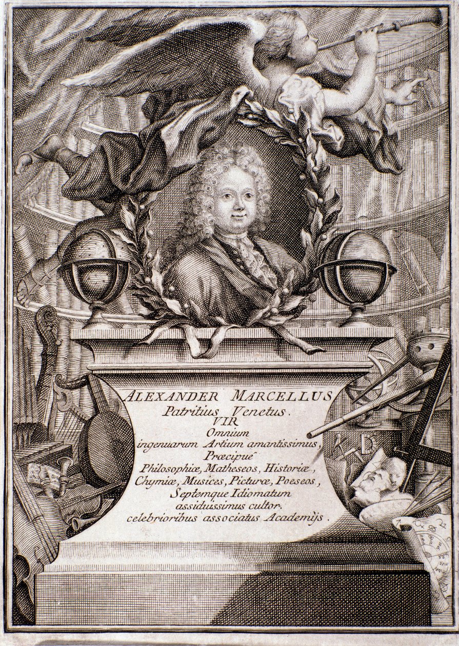 Alessandro Marcello portréja (metszet) alkotó: Unknown artist