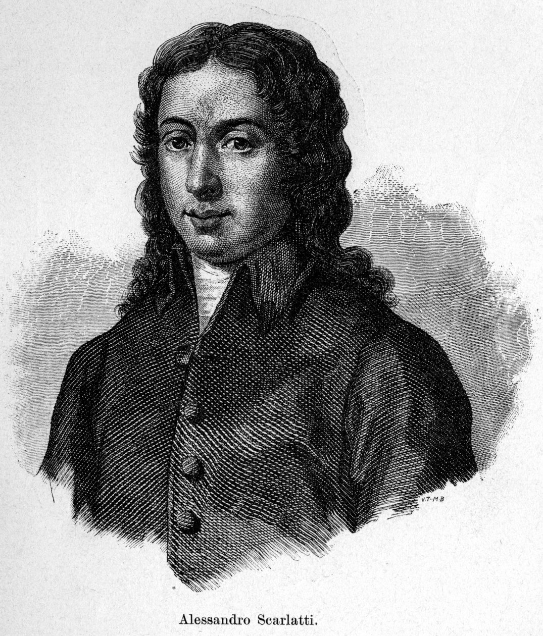 Alessandro Scarlatti (1660-1725) olasz zeneszerző portréja. alkotó: Unknown artist