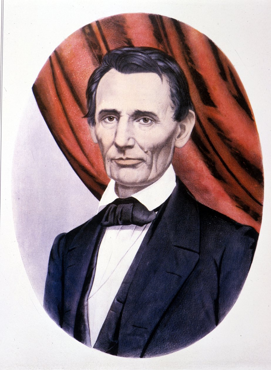 Abraham Lincoln amerikai elnök (1809-1865) portréja. alkotó: Unknown artist