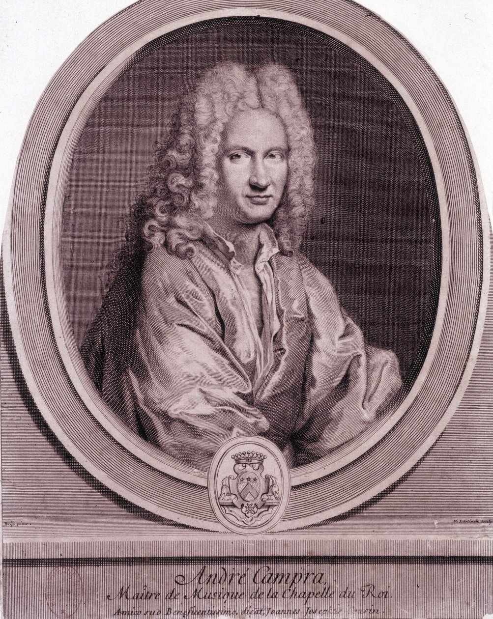 André Campra (1660-1744) francia zeneszerző portréja. alkotó: Unknown artist