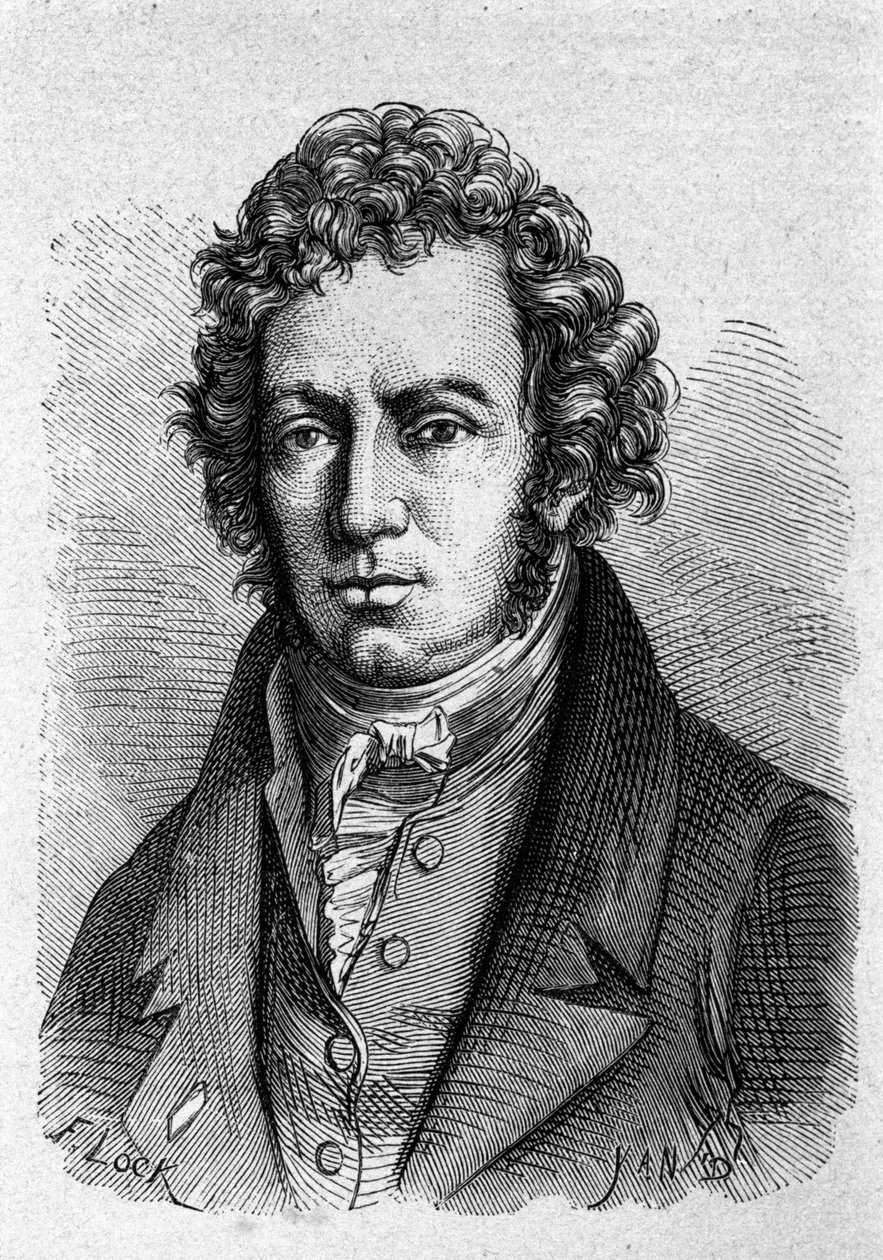 Andre Marie Ampere (1775-1836) francia fizikus portréja. alkotó: Unknown artist